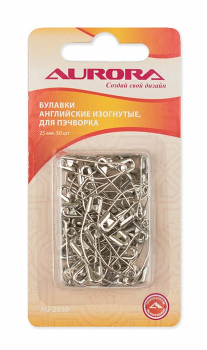 Булавки английские изогнутые, 25 мм AU-2550 - фото 4944
