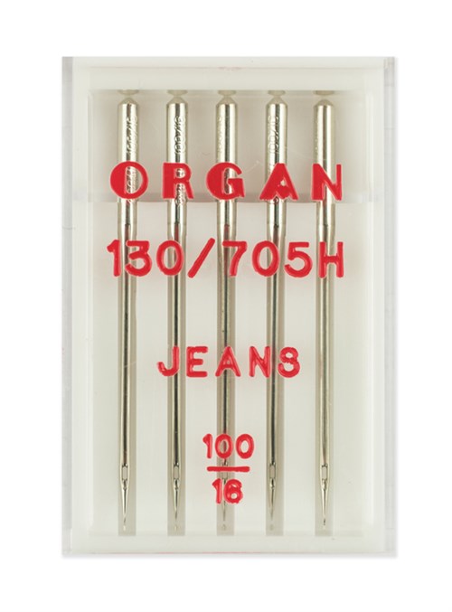 Иглы джинс №100, Organ, 5шт 130/705.100.5.H-J - фото 5084