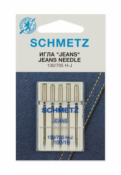 Иглы для джинсы №100, Schmetz 22:30.FB2.VES - фото 5095
