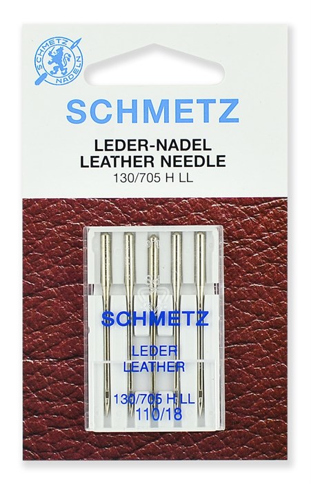 Иглы для кожи № 110, Schmetz, 5 шт 22:15.AS2.VFS - фото 5102