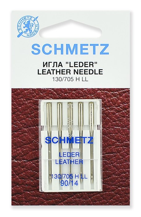 Иглы для кожи № 90, Schmetz, 5шт 22:15.AS2.VDS - фото 5106