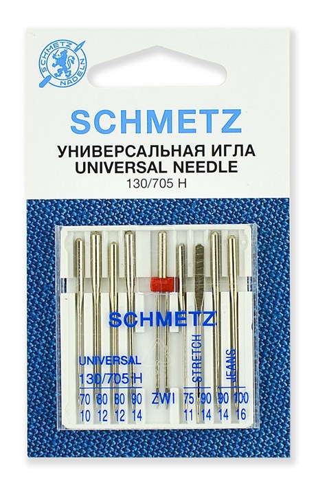 Иглы комбинированные, Schmetz, 9 шт арт. 22:15.2.KNS 22:15.2.KNS - фото 5123