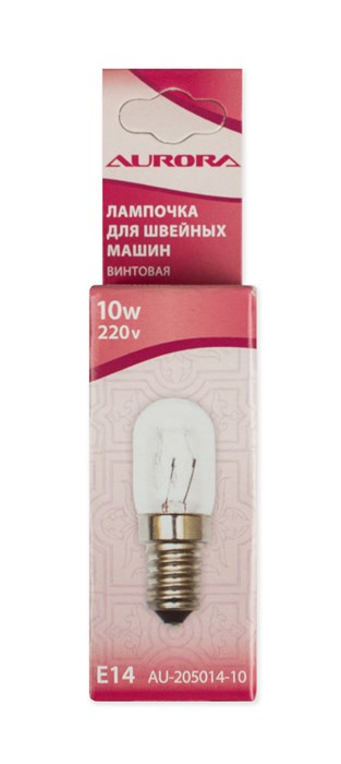 Лампочка для шв. машин винтовая AU-205014-10 AU-205014-10 - фото 5467