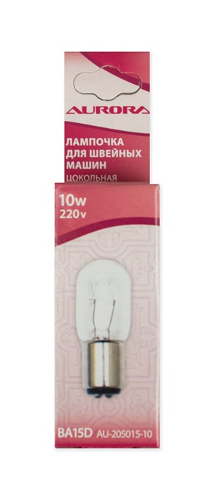 Лампочка для шв. машин цокольная AU-205015-10 AU-205015-10 - фото 5470