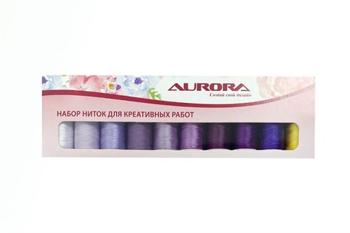 Набор ниток для креативных работ Сирень AU-8215 Aurora AU-8215 - фото 7840