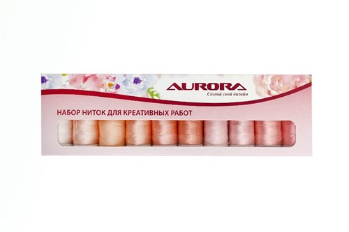 Набор ниток для креативных работ Роза AU-8209 Aurora AU-8209 - фото 7846