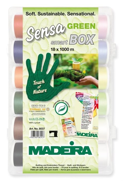 Набор ниток SensaGREEN №40 smart Box 18*1000м Madeira 8037 - фото 7853