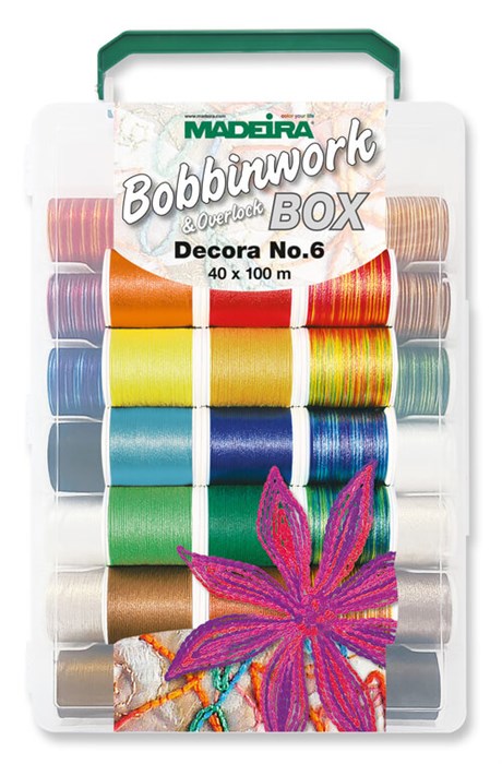 Набор ниток Bobbinwork BOX DECORA №6 Madeira 8059 - фото 7854
