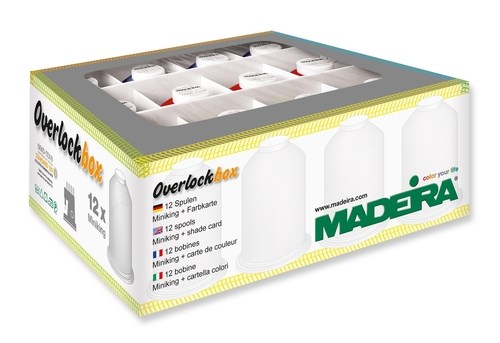 Набор ниток для оверлока Aerolock 9*1200м, Aeroflock 3*1000м 9202 Madeira 9202 - фото 7901