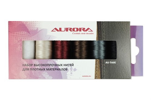 Набор ниток высокопрочный Tytan № 60E Aurora AU-Т60Е - фото 7905