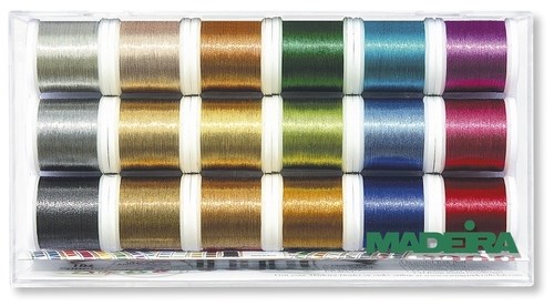 Набор ниток Metallic «Smooth» №40 18*200м Madeira 8021 - фото 7917