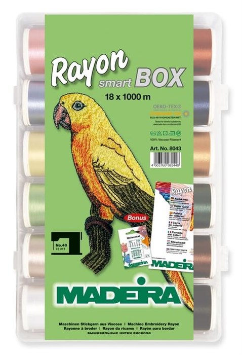 Набор ниток Rayon №40 18*1000м Madeira 8043 - фото 7927