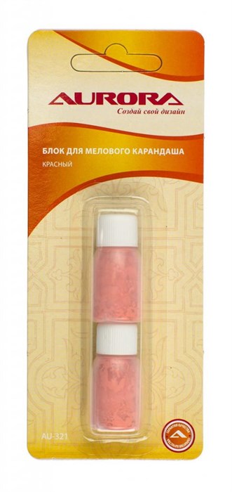 Блок запасной для мелового карандаша красный AU-321 - фото 8114
