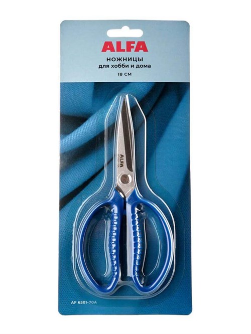 Ножницы для рукоделия и дома, 18 см ALFA AF 6501-70A - фото 8238