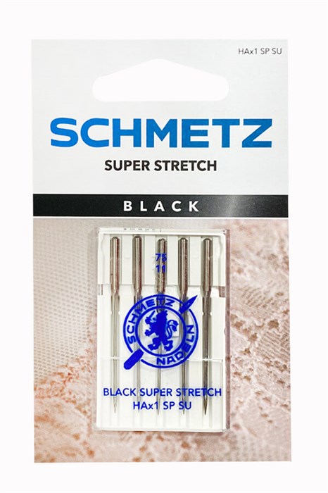 Иглы Супер Стрейч с покрытием антиклей Schmetz №75, 5 шт. 22.82FB8.VMS - фото 8281