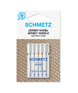 Иглы Schmetz джерси № 70(2), 80(2), 90, Schmetz, 5 шт 22:15FB2 VHS - фото 8283