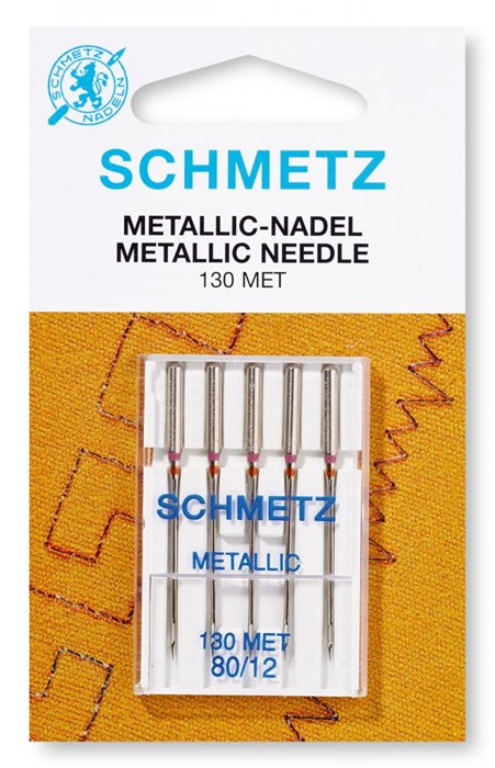 Иглы для металлизированных нитей №80, Schmetz, 5шт 08:91 2 VCS - фото 8308