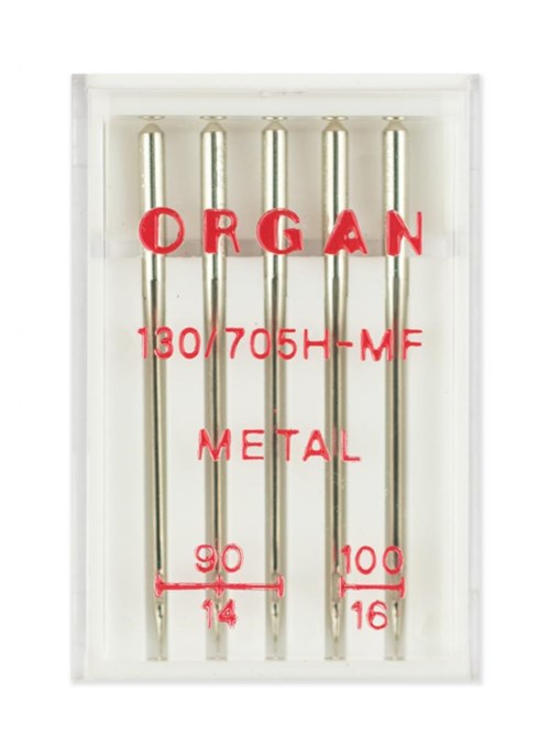 Иглы метафил № 90(3),100(2), Organ, 5 шт 130/705.90-100.5.H-MF - фото 8313