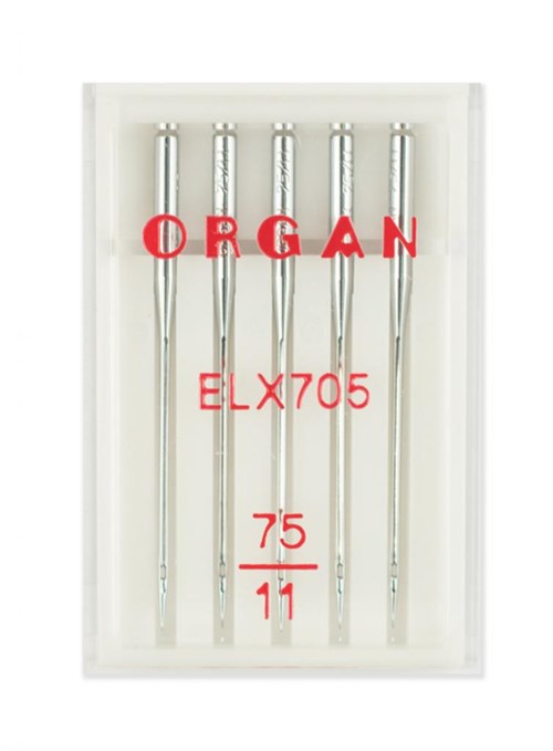 Иглы для плоскошовных машин №75, Organ, 5шт EL x 705 5/75 - фото 8345