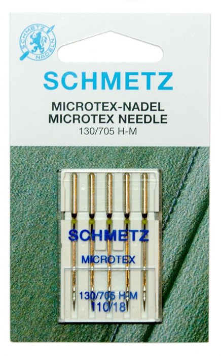 Иглы микротекс (особо острые) №110, Schmetz, 5 шт 22:31.MA2.VFS - фото 8363