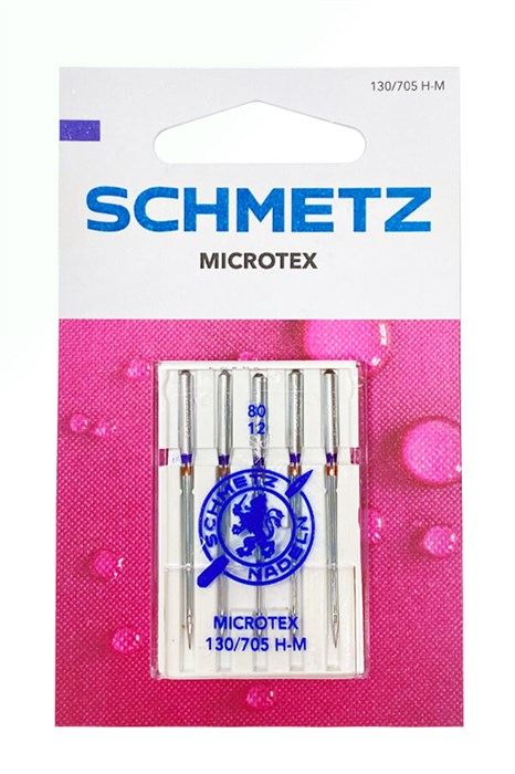 Иглы микротекс (особо острые) № 80, Schmetz, 5шт 22:31.MA2.VCS - фото 8367