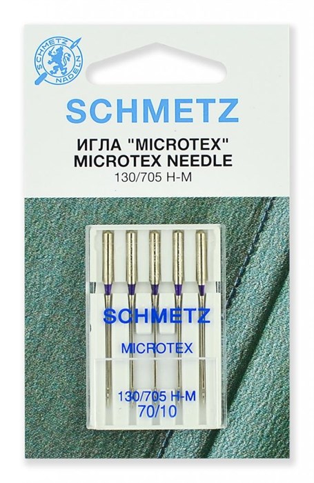 Иглы микротекс (особо острые) № 70, Schmetz, 5шт 22:31.MA2.VBS - фото 8368
