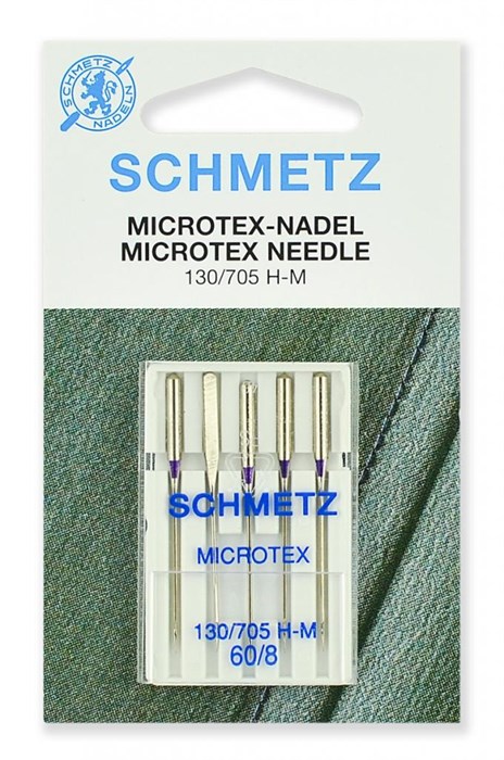 Иглы микротекс (особо острые) № 60, Schmetz, 5шт 22:31.MA2.VAS - фото 8369