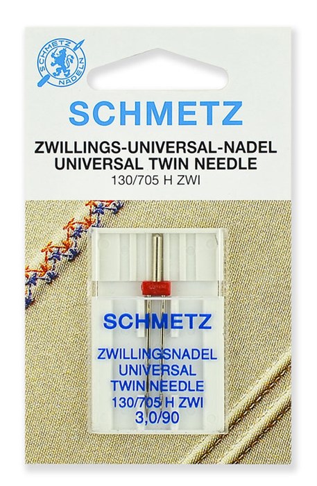 Иглы стандартные двойные № 90/3,0, Schmetz, 1шт 70:30.2.SDS - фото 8392