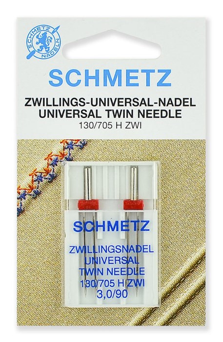 Иглы стандартные двойные № 90/3,0, Schmetz, 2шт 70:30.2.DDS - фото 8393