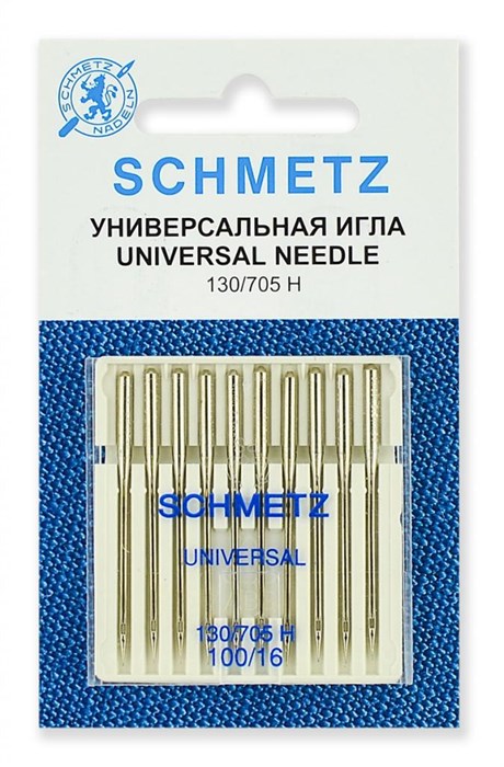 Иглы стандартные № 100, Schmetz, 10шт 22:15.2.XES - фото 8405