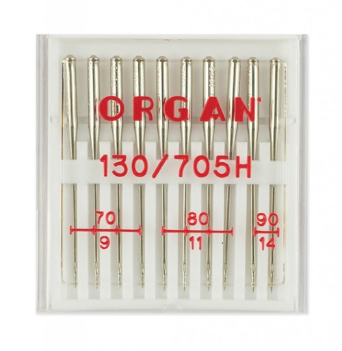 Иглы стандарт №№ 70(4),80(4),90(2), Organ, 10шт 130/705.70-90.10.H - фото 8419