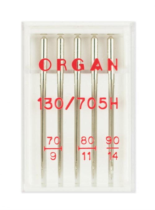 Иглы стандарт №№ 70(2),80(2), 90, Organ, 5шт 130/705.70-90.5.H - фото 8421