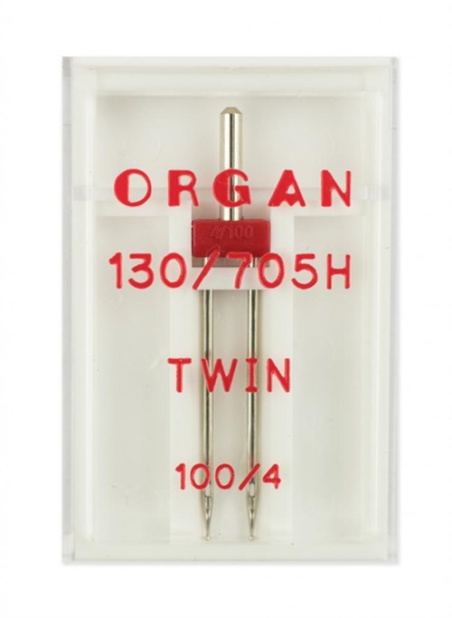 Иглы двойные стандарт №100/4,0, Organ, 1шт 130/705.100/4,0.1.H - фото 8438