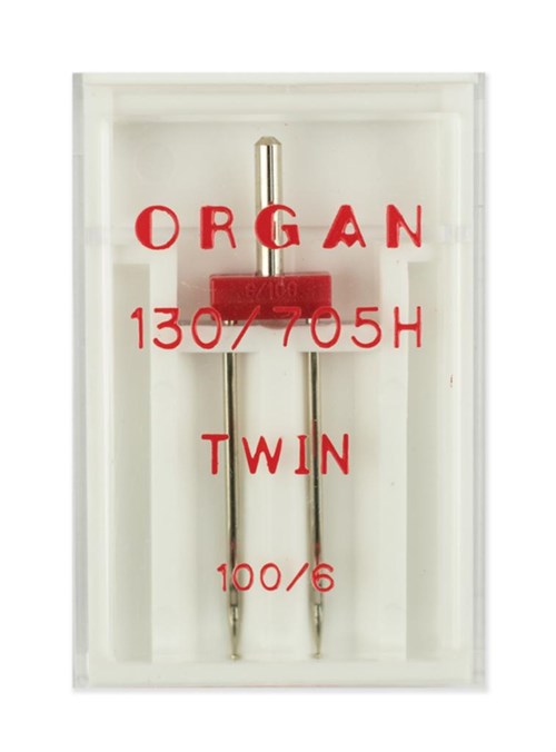 Иглы двойные стандарт №100/6,0, Organ, 1шт 24098 - фото 8439