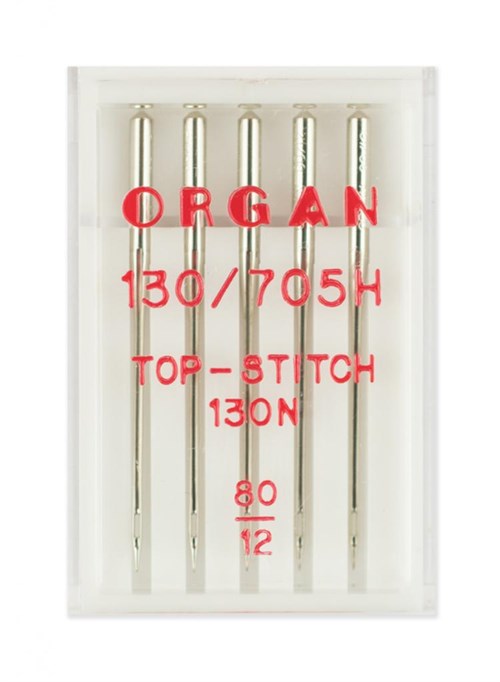 Иглы Top Stitch №80, Organ, 5шт 130/705.80.5 - фото 8460