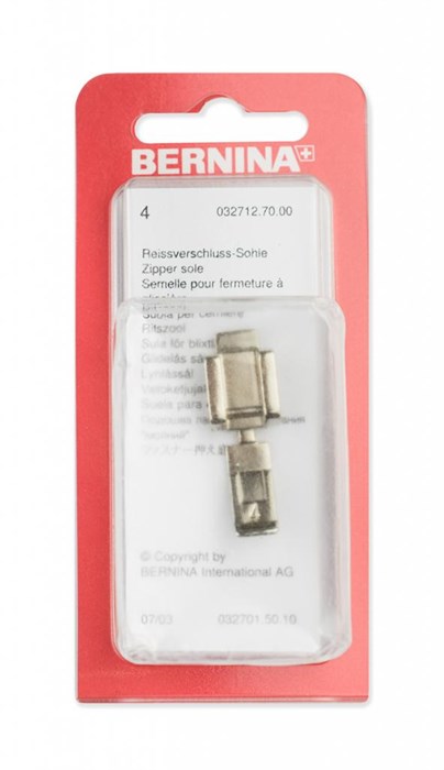 Подошва к лапке №4 для вшивания молнии Bernina 032 712 71 00 - фото 8728